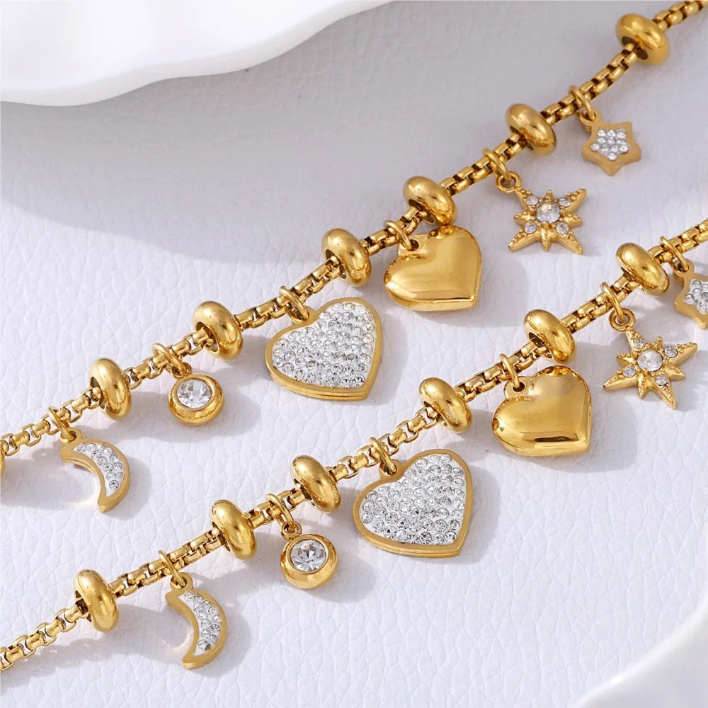 Heart Charm Bracelet