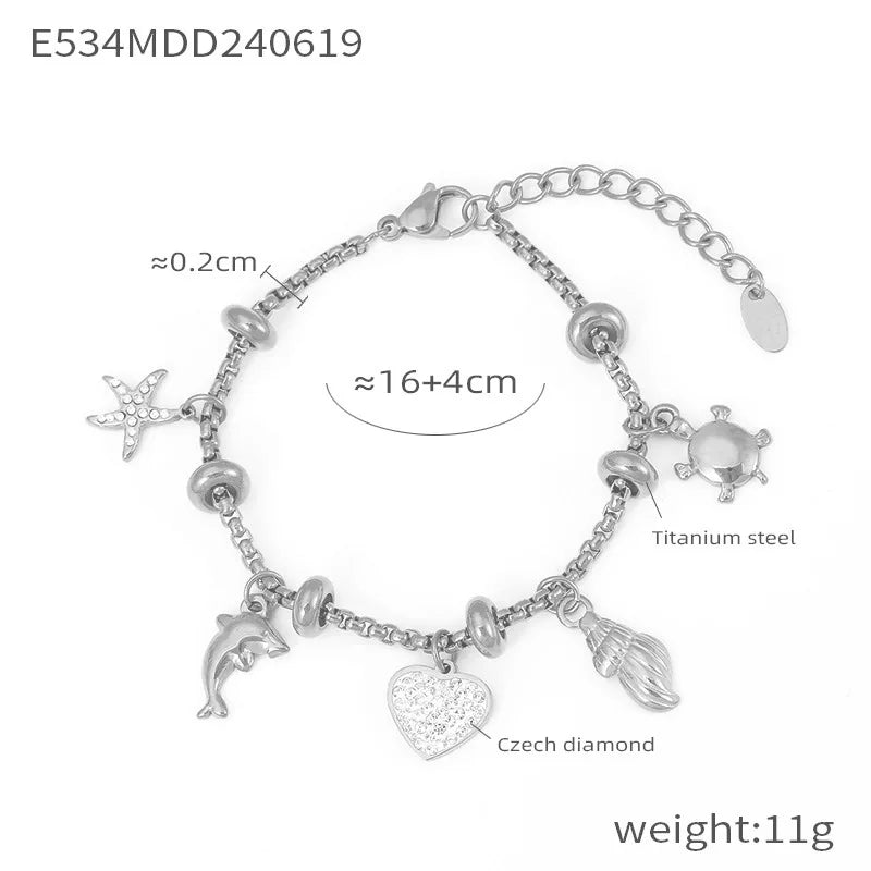Heart Charm Bracelet
