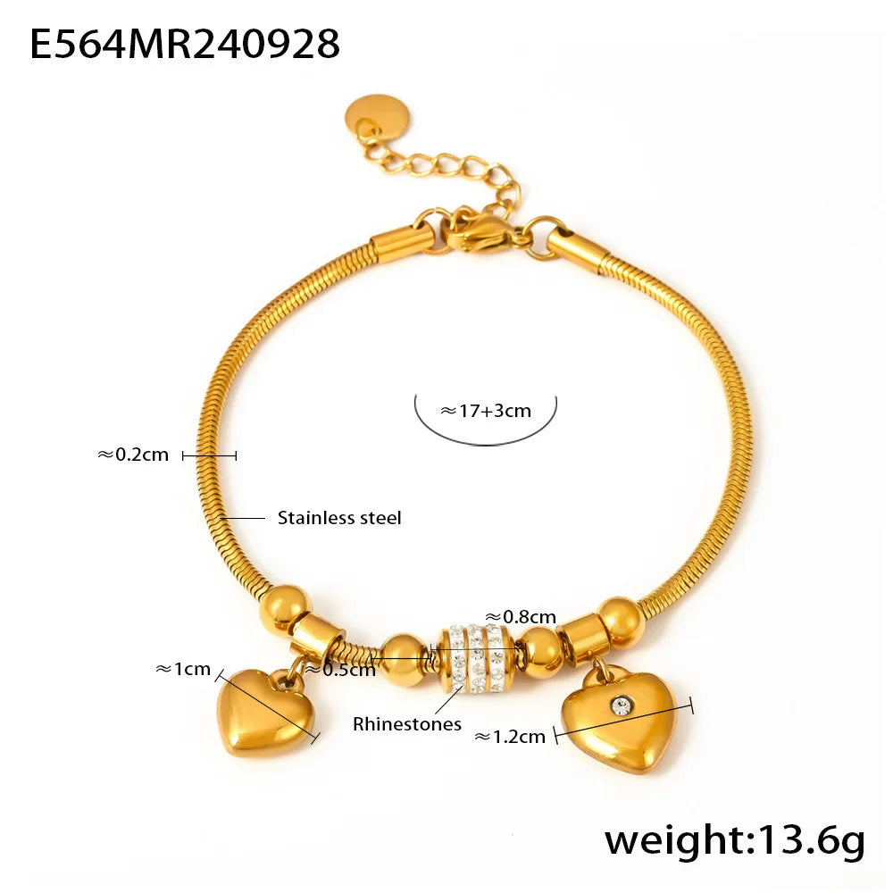 Heart Charm Bracelet