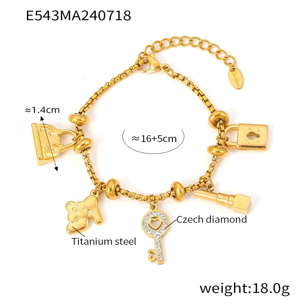 Heart Charm Bracelet