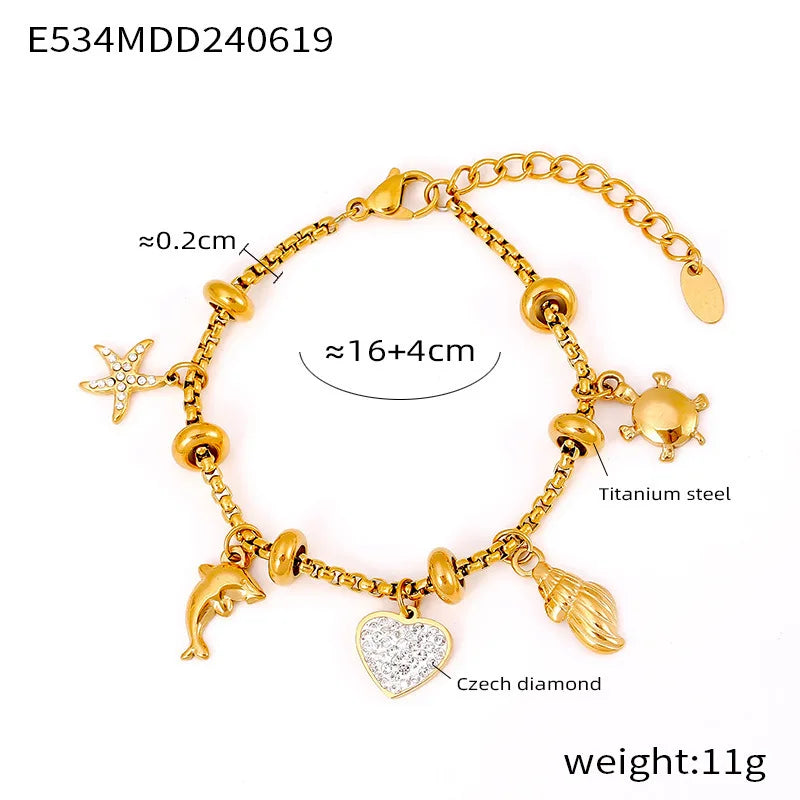 Heart Charm Bracelet