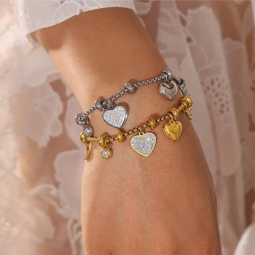 Heart Charm Bracelet