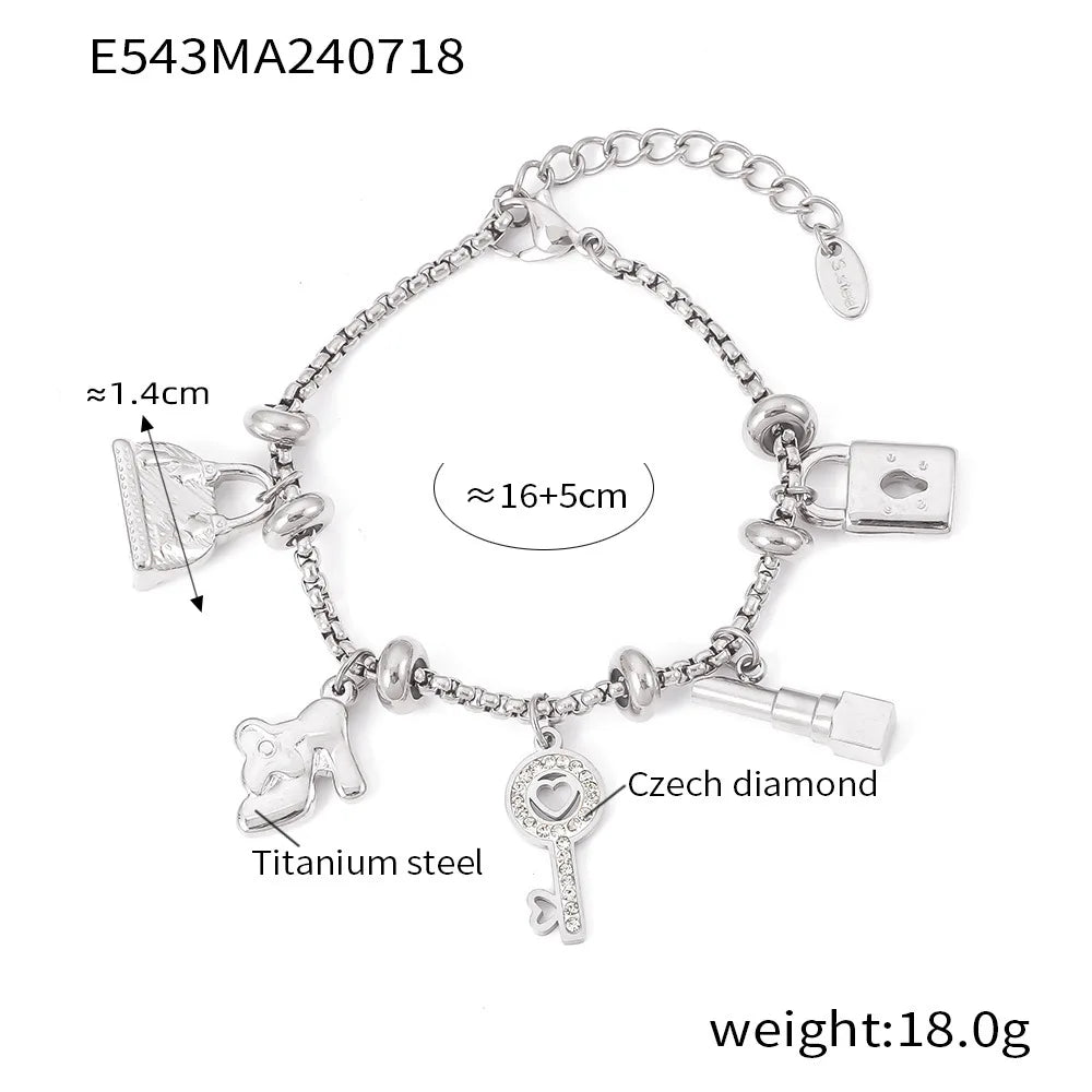 Heart Charm Bracelet